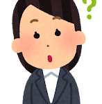 困り顔の女性のイラスト